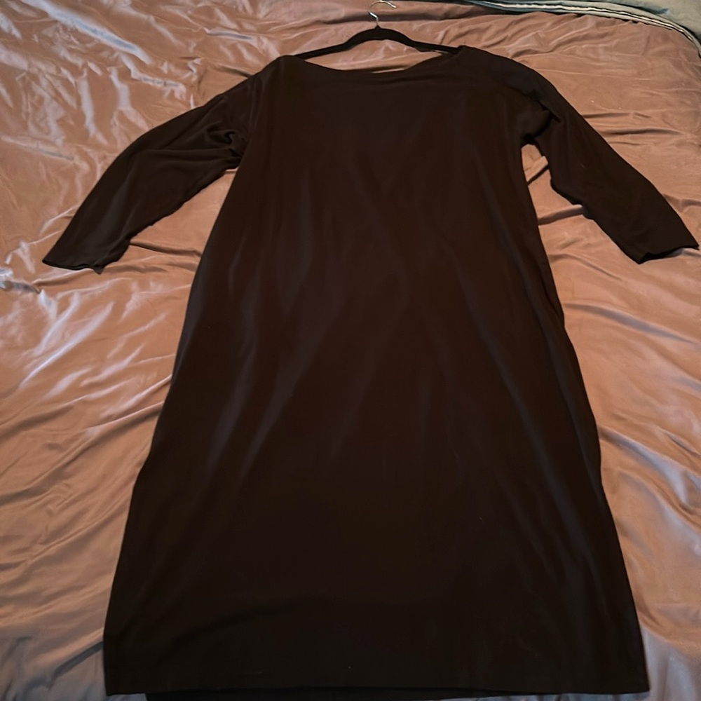 Black size S-M Smash + Tess Midi boatneck oversized dress with pockets -EUC